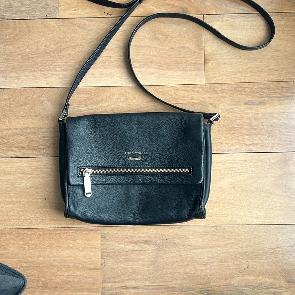 Black Leather Shoulder Bag